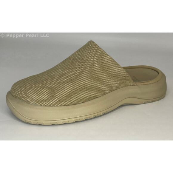 Women's Size 6 Khaki Canvas Clog Mule Slip On Comfort Shoe by Soft Science - Picture 5 of 12